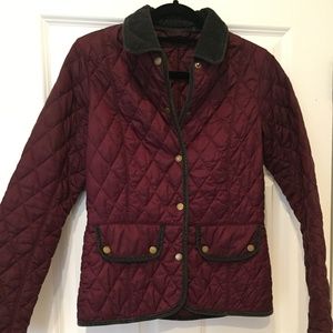 Purple Quilted Barbour Light Jacket